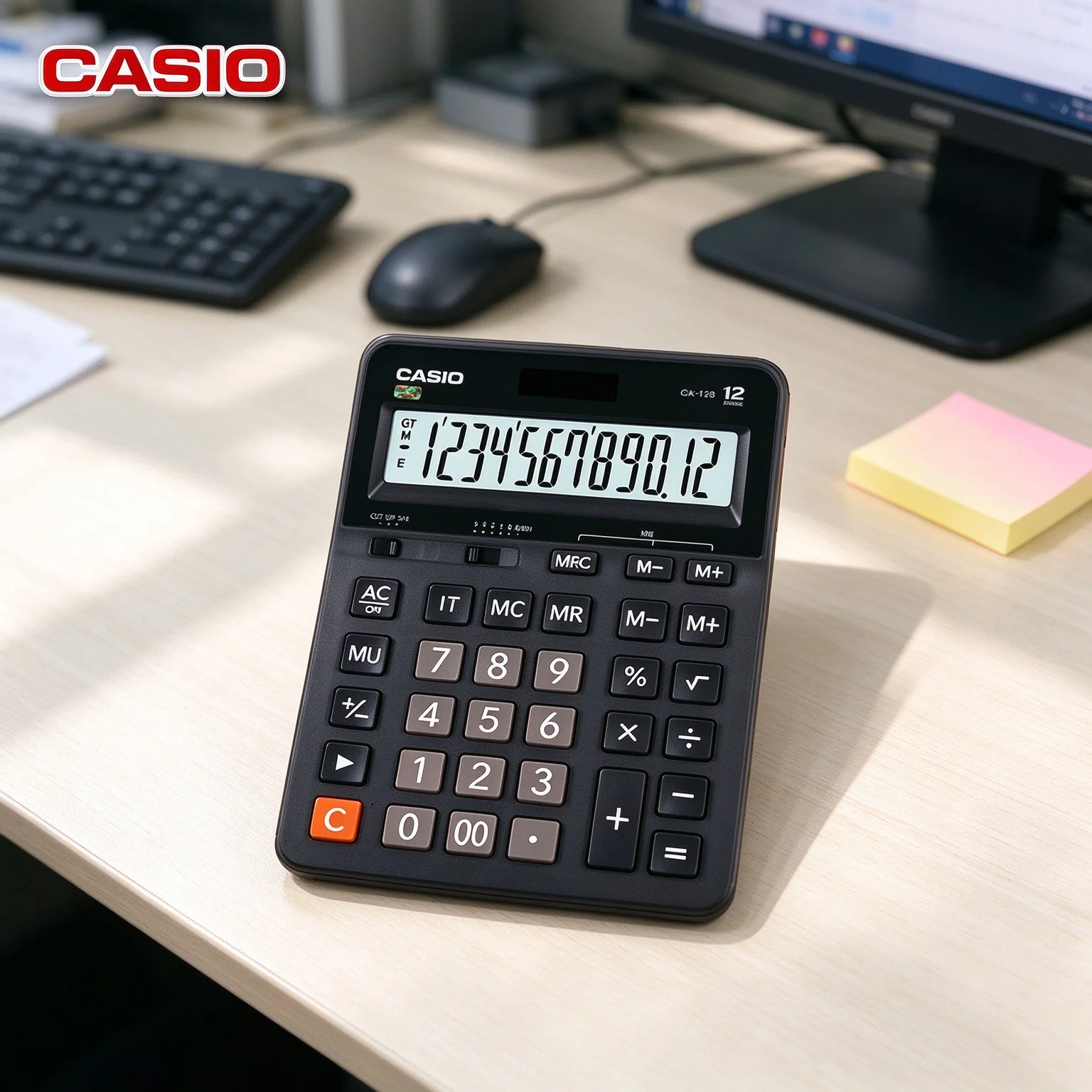 Casio /Solar Calculator /Handheld Calculator DX120B/GX12B/MS20YC/SL310YC/fx82E Sensitive keys for quick calculation