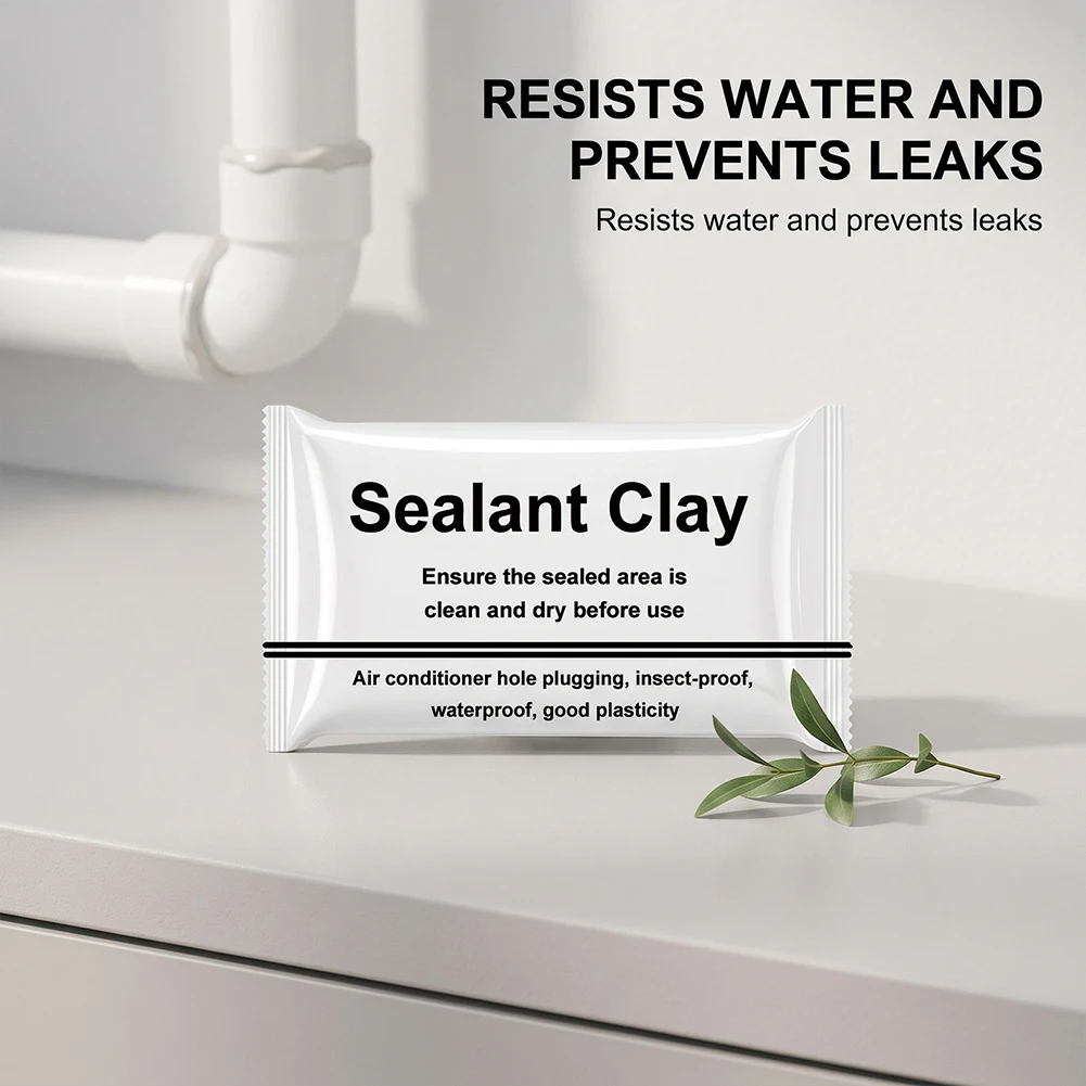 White Waterproof Sealant Puttys Quick Mending Sealing Clay For Wall Hole High Bond Strength Waterproof Sealant For Ac-Ducts