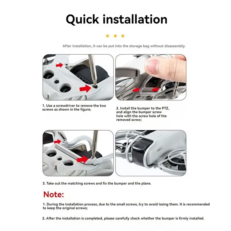 B29C-Gimbal Bumper For DJI NEO Aluminum Alloy Anti-Collision Bar Gimbal Protection Bar For DJI NEO FPV Drone Accessories
