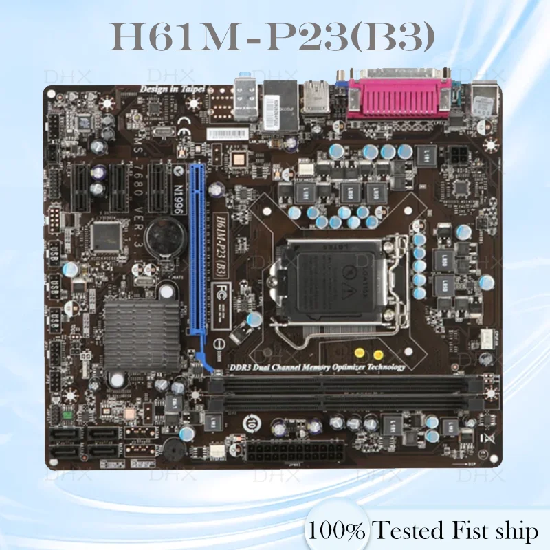For MSI H61M-P23(B3) Motherboard 16GB LGA 1155 DDR3 Micro ATX H61 Mainboard 100% Tested Fully Work be Fast ship DH