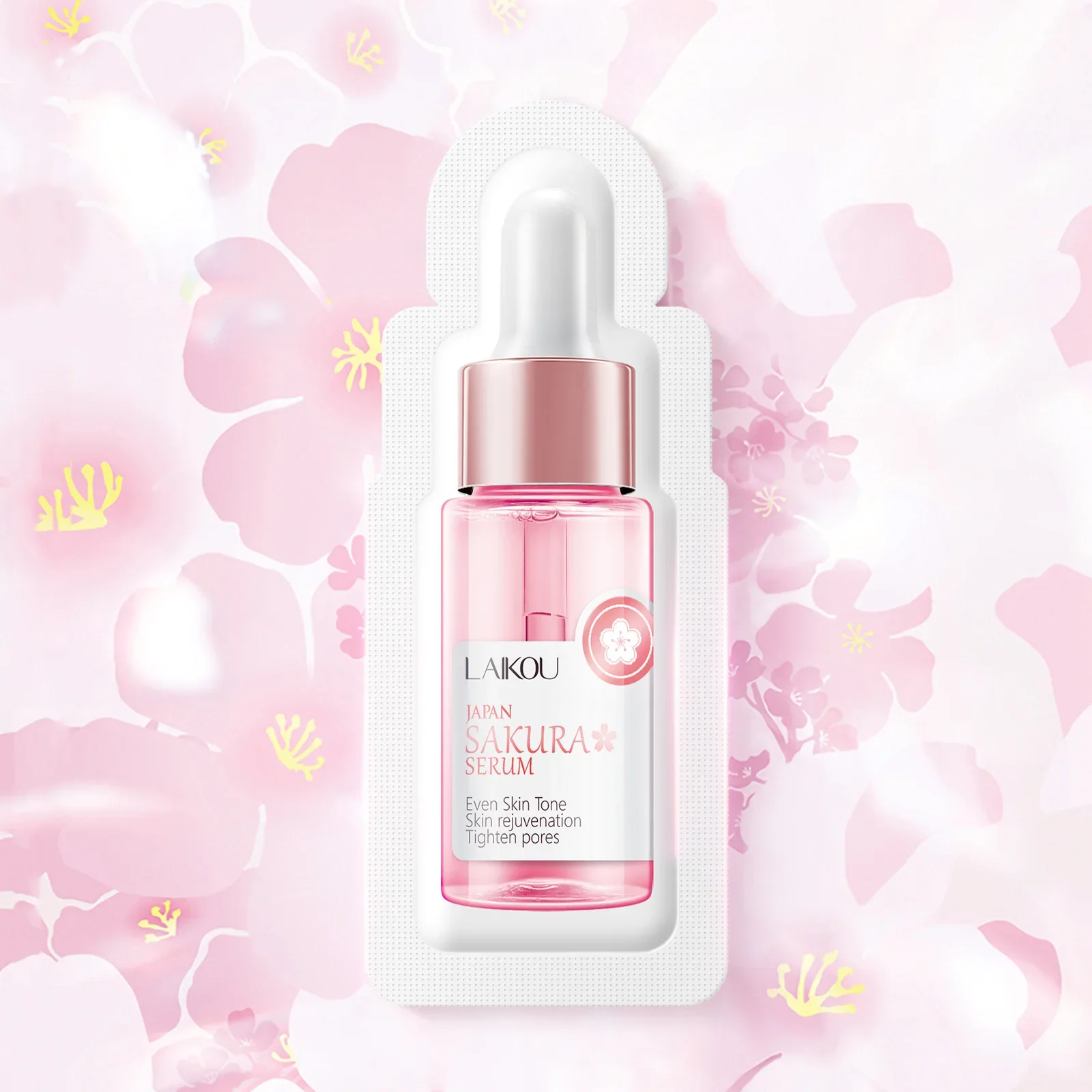 1 مللي ساكورا الوجه سيورم جوهر السفر حجم 10 قطعة ترطيب حمض الهيالورونيك ترطيب الجلد المغذي مصل العناية بالبشرة