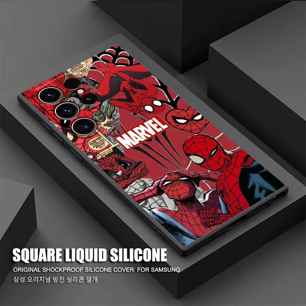 Marvel Spiderman Comic Spider Punk Phone Case for Samsung Galaxy S26 S25 Ultra S24 S23 Ultra S22 Plus S21 S20 S21 FE Soft Funda view 5