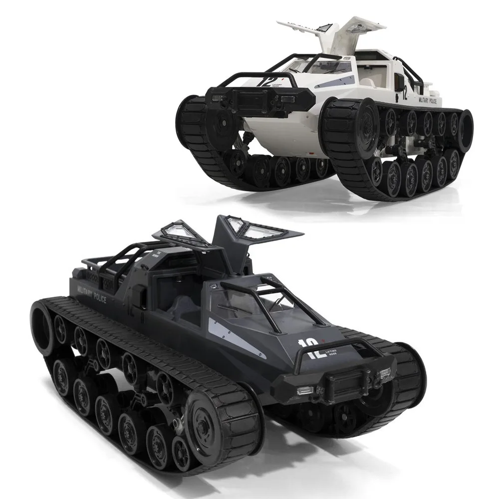 1/12 RC Tank Car 2.4G 12km/h High Speed Drifting Car Full Proportional Crawler Radio Control Vehicle Models Toys For Kids Gifts