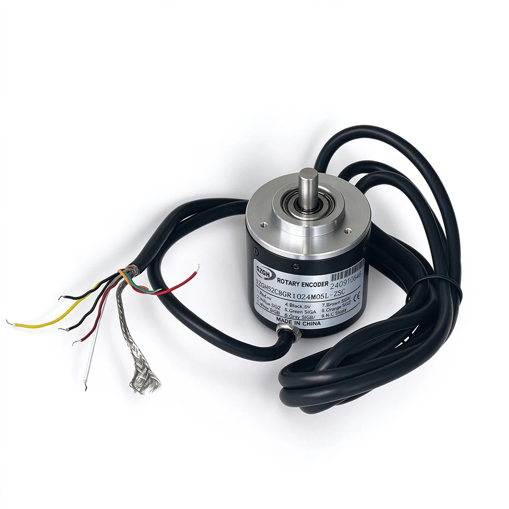 1024PPR Rotary Encoder SZGH52C8GR1024M05L-ZSC (SZGH-52C08JR1024M05L) for CNC Milling Lathe Spindle Feedback Signals