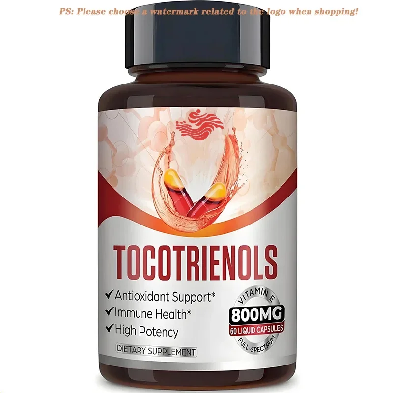 60 Capsules Full Spectrum Tocotrienol Complex Supplement, Vitamin E-tocotrienol 800mg, Antioxidant, High Absorption Rate