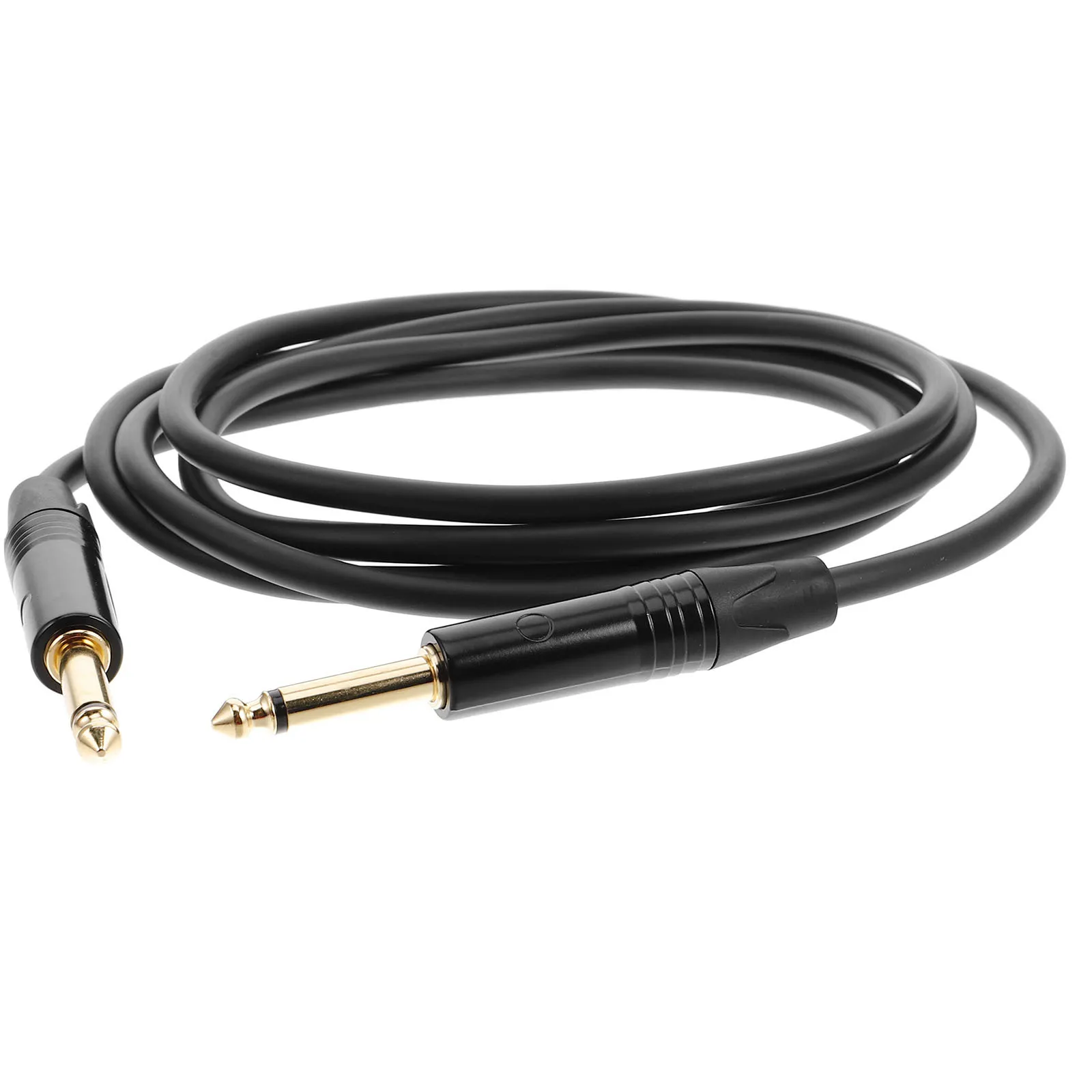 Cavo audio da 6 mm con doppia schermatura Connettore placcato in oro Console di missaggio per chitarra elettrica Cavo per strumento audio chiaro