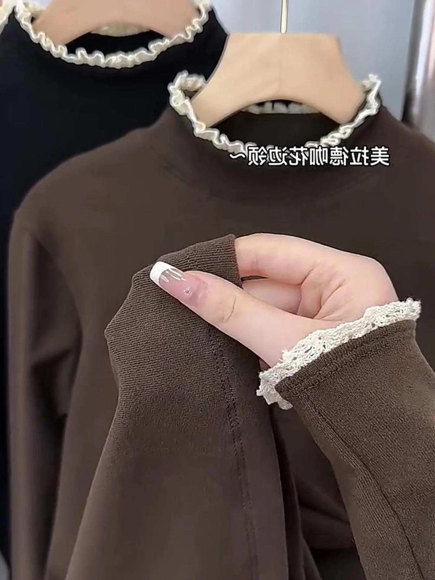 Einzigartiges, modisches, langärmliges, gestricktes Oberteil mit geradem Schnitt für Damen – vielseitig für den Herbst