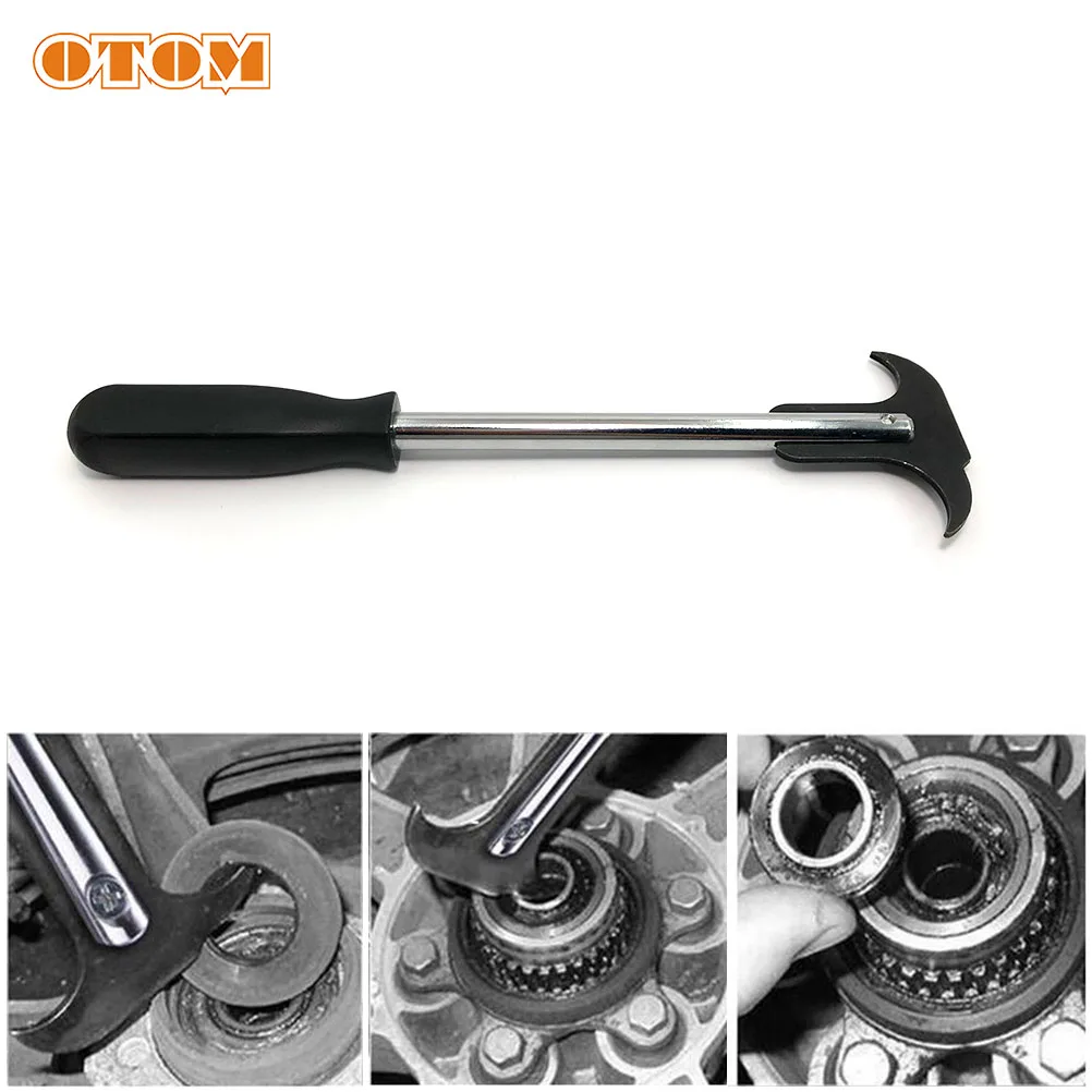 

OTOM New Double Head Bicycle Front Fork Oil Seal Hook For ATV UTV Dirt Bike Car Shock Absorber O-ring Gasket Puller Remover Tool