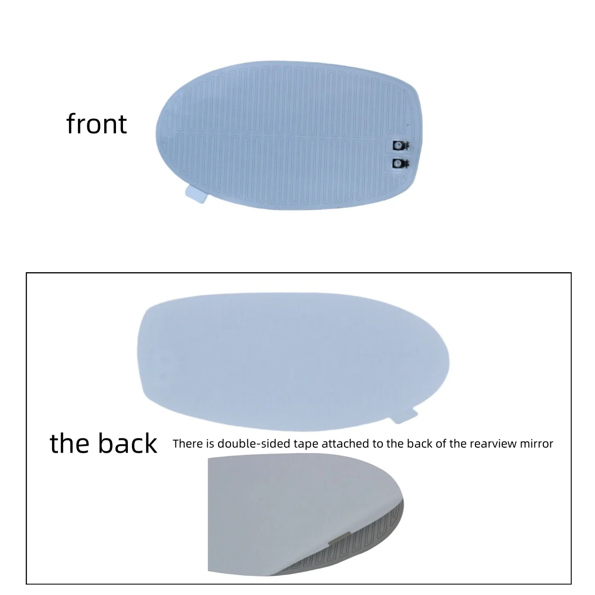 car mirror heated covers side view electric exterior replace mirror remove rain fog  frost heater parts 14.5*8 cm dimming auto