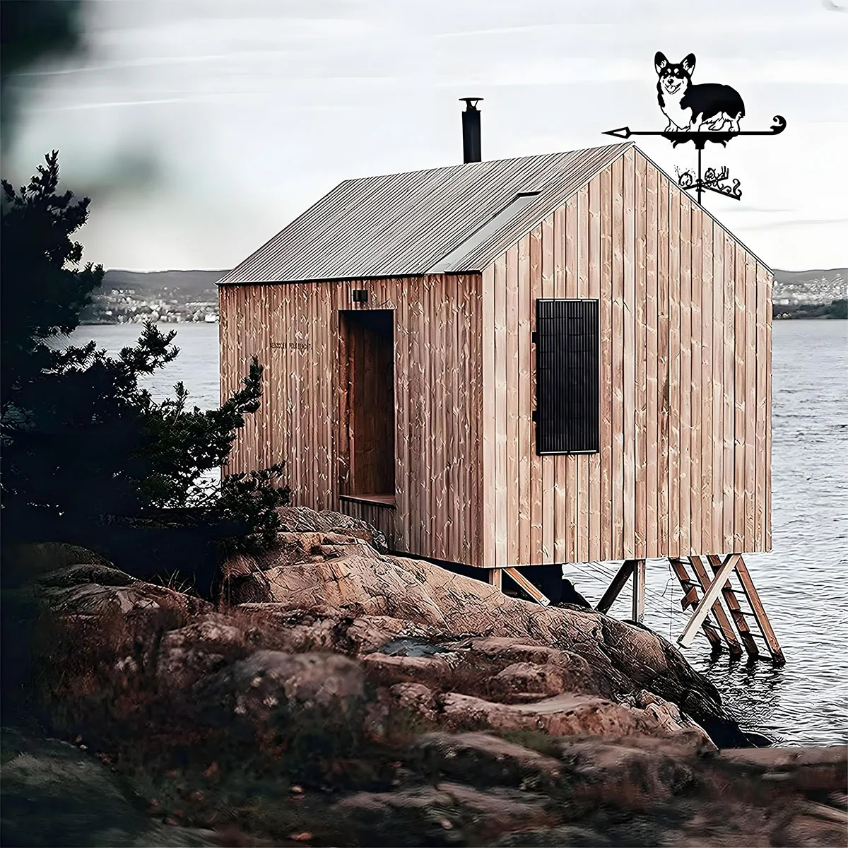 ريشة الطقس المعدنية السوداء ريشة الطقس سقف جبل مؤشرات اتجاه الرياح أداة قياس الرياح في الهواء الطلق ، ديكور ريشة الرياح