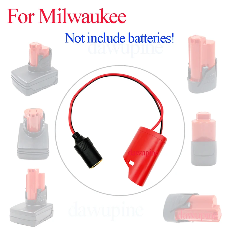 Nabíjecí pouzdro do auta s adaptérem do zapalovače cigaret pro Makita BL1013, Bosch BAT411, Milwaukee, M12 12V nářadí - náhled 3