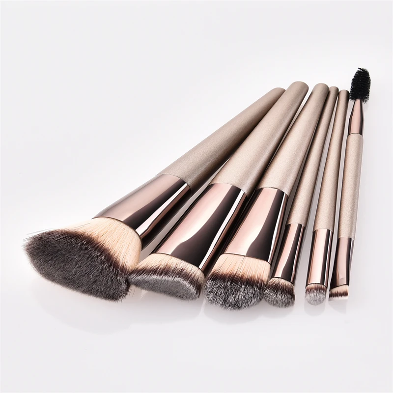 6 pcs/Set Soft and delicate powder brush multi-function brush Mascara brush kit with Makeup bag