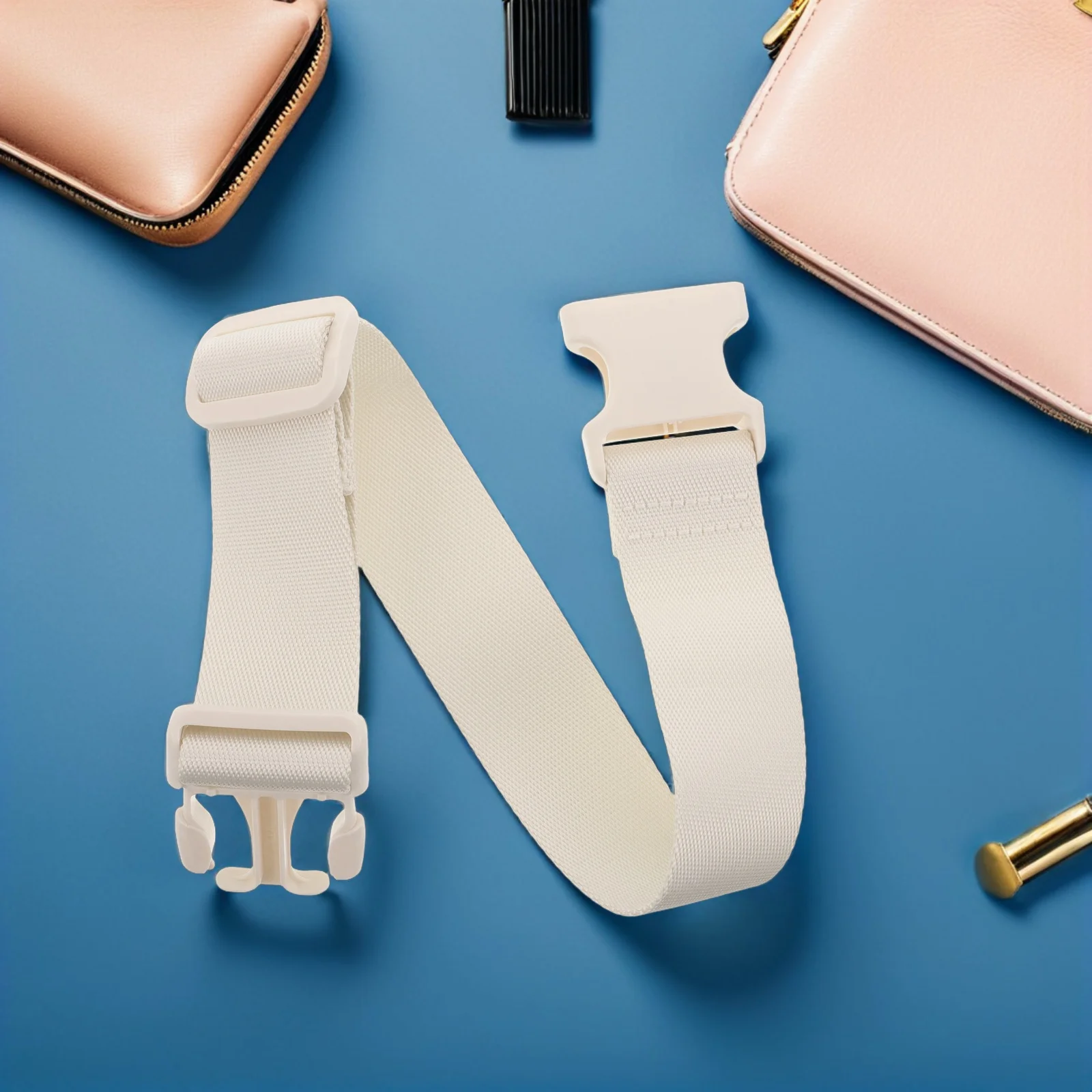 Adjustable Solid Color Replacement Shoulder Strap Detachable Purse Strap Crossbody Bag Sling Belt Clips Women Travel Daily Use