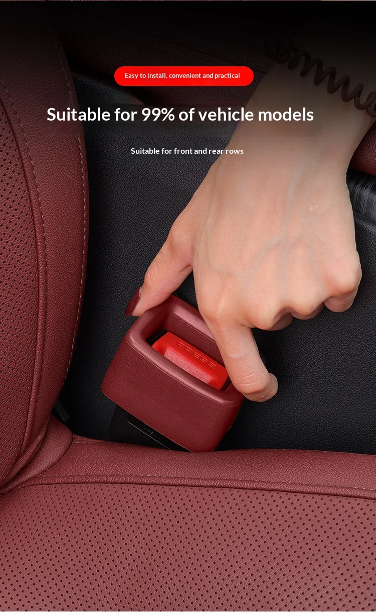 Auto-Sicherheitsgurt-Verlängerung: Sicherheitsgurt-Verschluss-Stecker, Dicke Einsatzbuchse, Verlängerungsschnalle – Detail 3