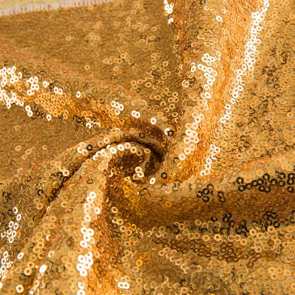 

Golden Burgundy Sequin Tablecloth Wedding Party Runners Pretty Stylish Fashion Sequins Decorative Chic Runner Luxurious Soft