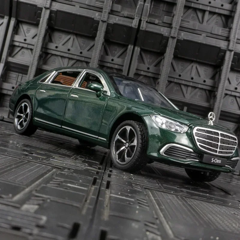 1:24 Mercedes-Benz S400l hohe Simulation Druckguss Metall legierung Modell auto Sound Licht zurückziehen Sammlung Kinder Spielzeug Geschenke