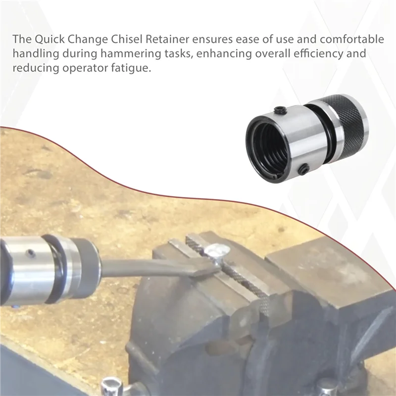 GTBL 2X retenedor de cincel de cambio rápido para martillo de aire CP7110, retenedor de cambio rápido de martillo de aire que se adapta a la mayoría de palas de aire y martillos