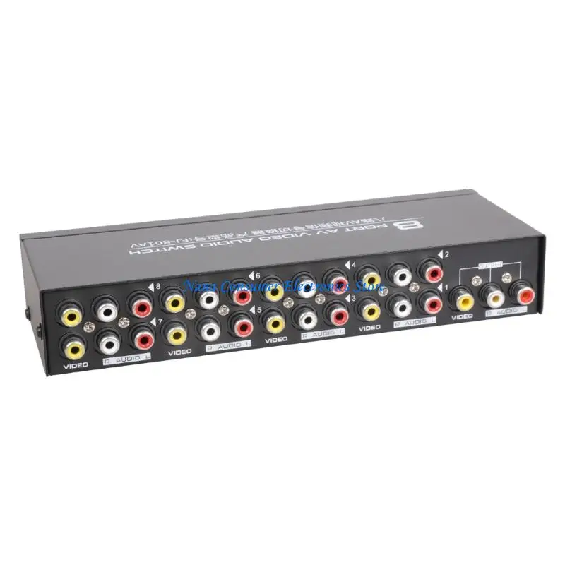 G7NE 8-way Composite RCA AV Splitter 1X8 Video 1 in 8 out Selector Box Splitter Distributor for STB DVD HDTV view 4