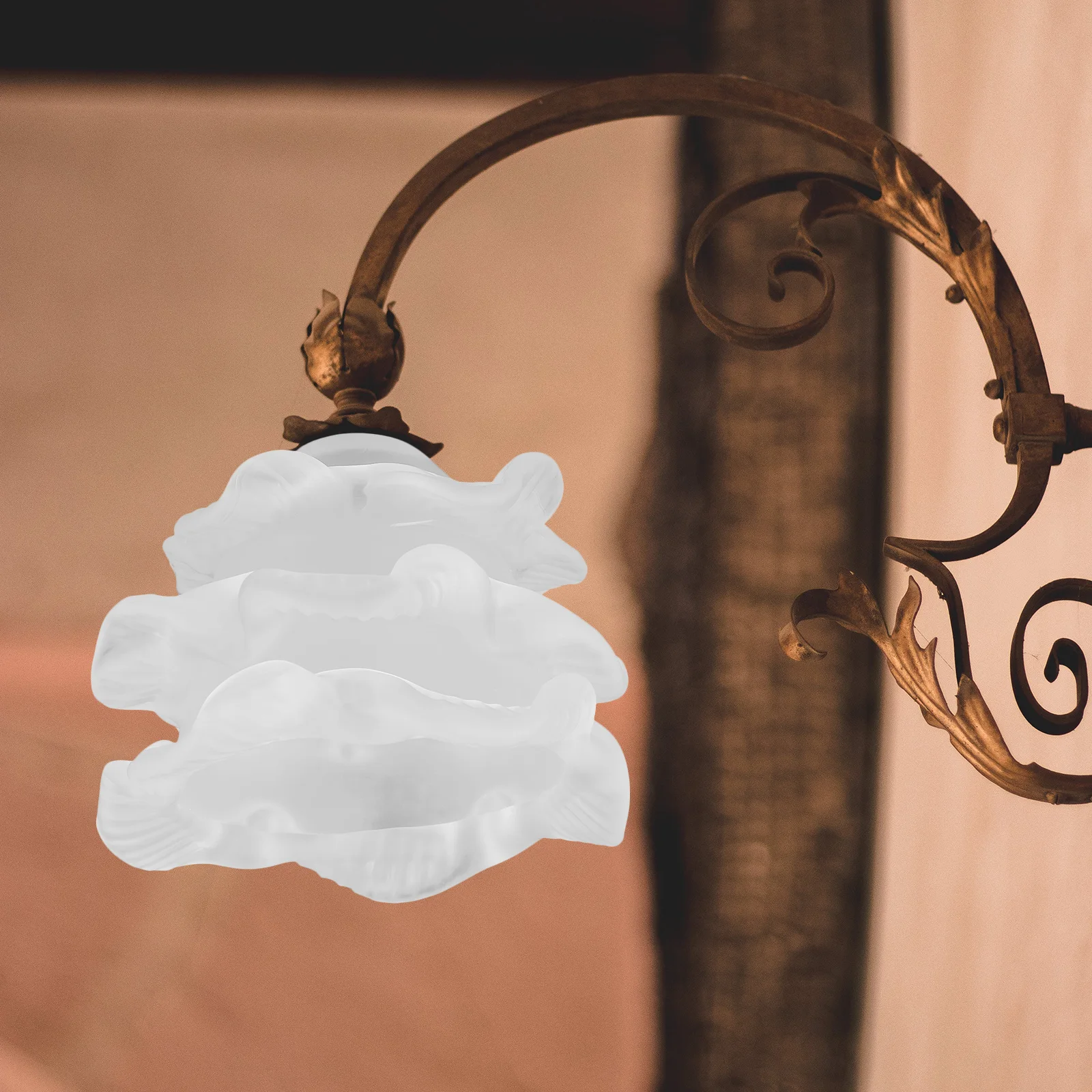 

Minimalist Glass Lampshade E14 Layered Wall Lamp Cover Safe Practical for Home Decoration Lamp Shades Glass Shade Replacement