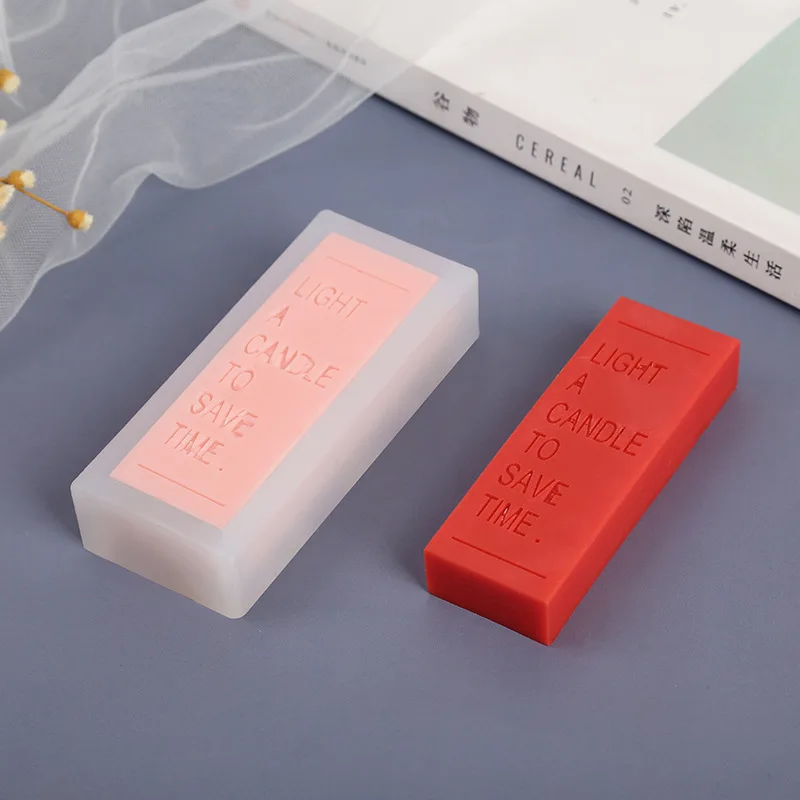Mould Hot-selling Instagram-style Long Letter Candle Mold  DIY Chocolate Scented Candles Decorative Ornaments - Silicone Molds view 2