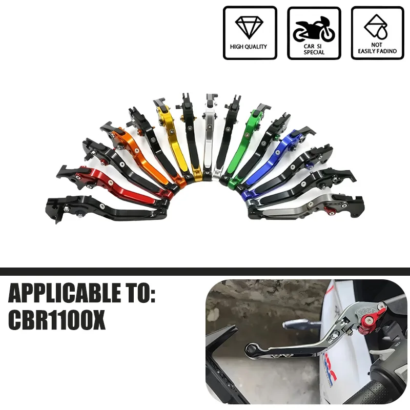لهوندا CBR 1100XX CBR1100XX CBR 1100 XX 1997-2007 دراجة نارية قابل للتعديل للتمديد للطي دواسة فرامل رافعة مقبض رافعة #1