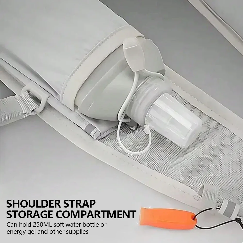 New Running Water Bottle Storage Vest Lightweight Running Vest Reflective Hydration Water Chest Pack with Phone Holder
