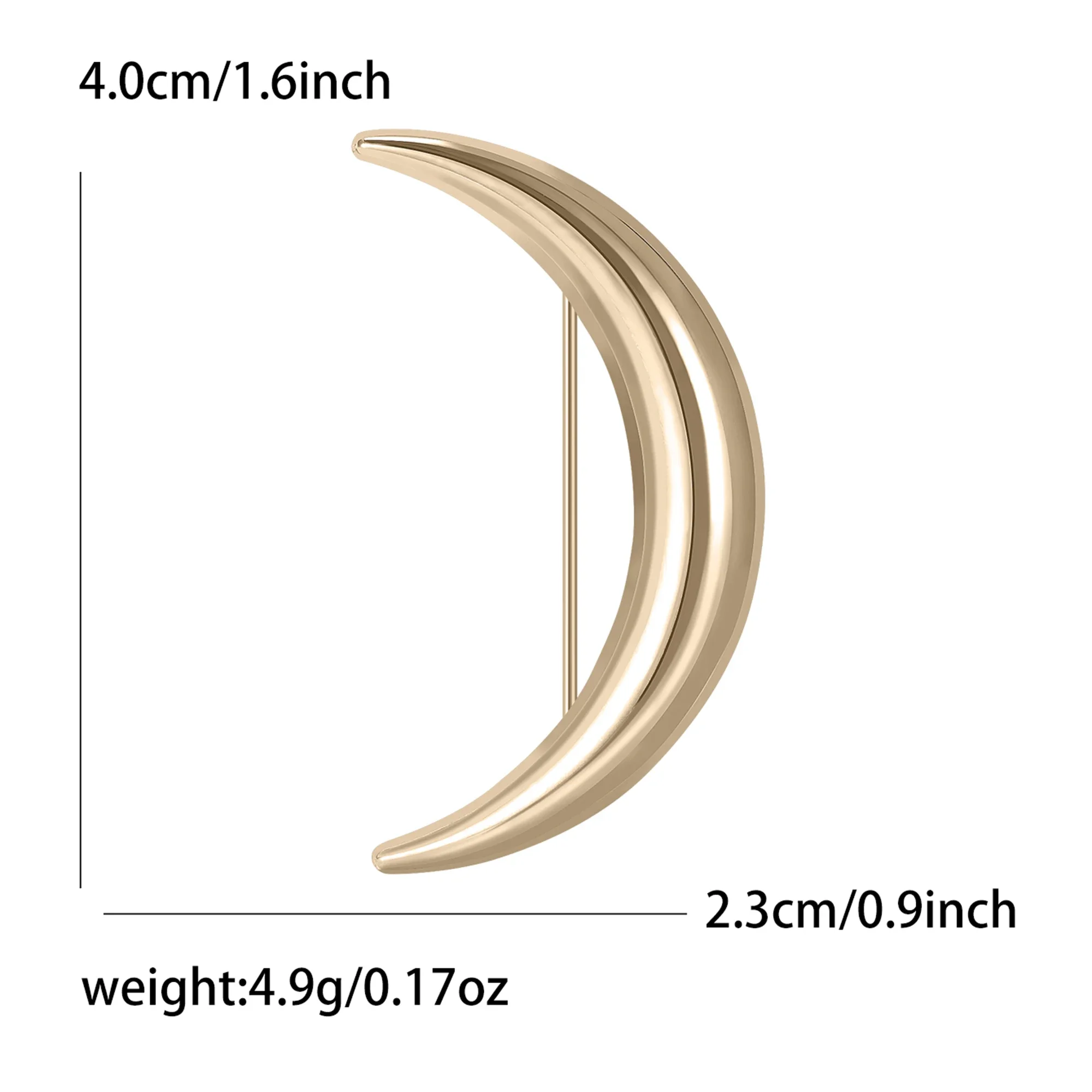 Trendy Lüks Ay Broş Kadınlar için Unisex Hilal Aylar Pimleri 2 renkli Mevcut Ziyafet Parti Aksesuarları Hediyeler