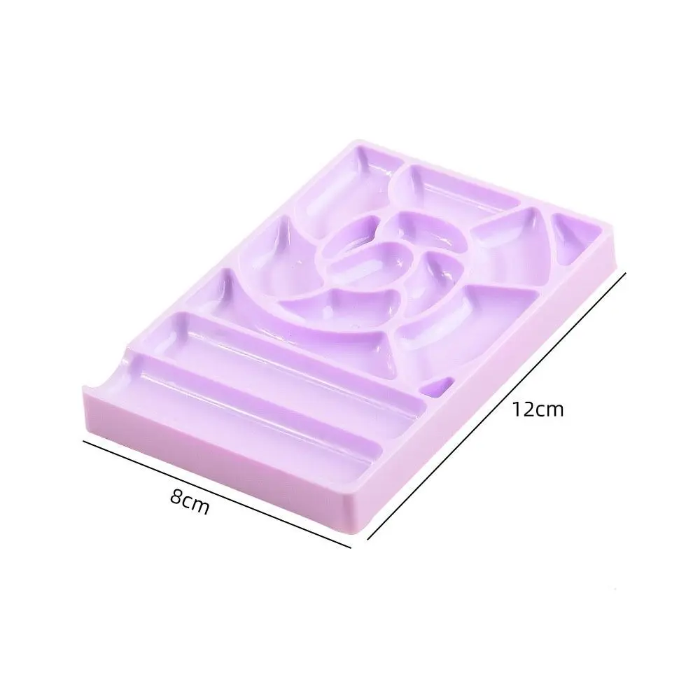 Painting Color Nail Art Palette Eyelash Grafting Plate Mixing Nail Gel Plate Plastic Rectangular Manicure Tools Manicure Store