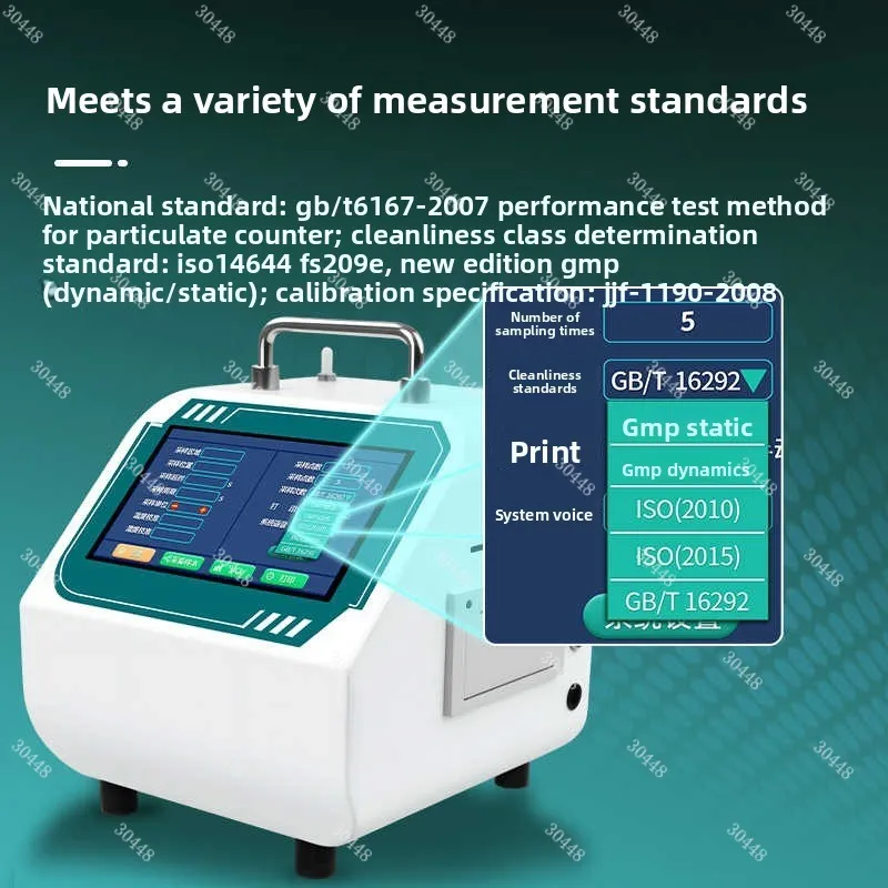Pulaser Dust Particle Counter Dust-Free Workshop Cleanliness Tester Dust Particle Detector