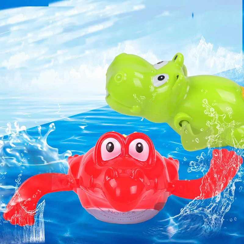 ألعاب حمام الطفل الاستحمام لطيف السباحة السلاحف فرس النهر بركة الشاطئ الكلاسيكية سلسلة عقارب الساعة لعبة الماء للأطفال لعب المياه #2