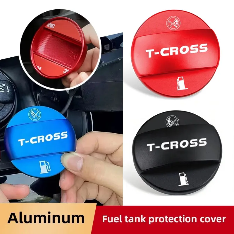 

Alloy Car Fuel Cap Oil Box Lid Petrol Tank Covers For Volkswagen VW T-cross Rline GTI Polo Golf 6 Jetta Beetle Touareg Scirocco