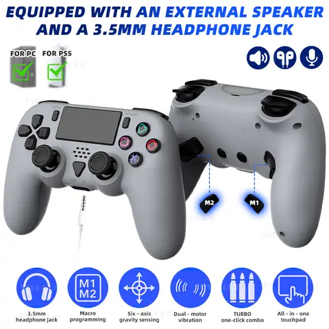 Wireless Gamepad For PS 5 Controller DualSense Joystick For playstation 5 For PS 5 Slim Accessories with Hall/Multi Touch