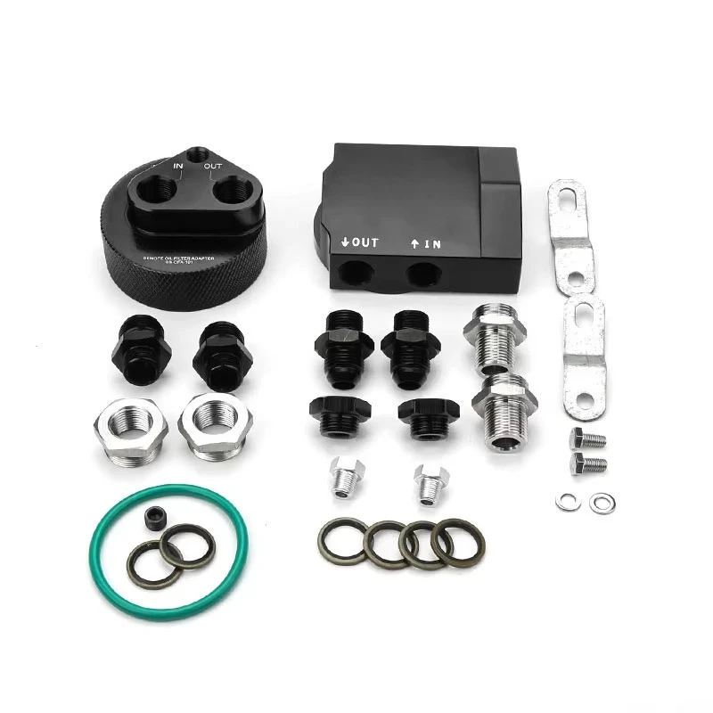 General Engine Oil Cooler Remote Off Board Takeoff Adapter 80mm Aluminum Cooling System