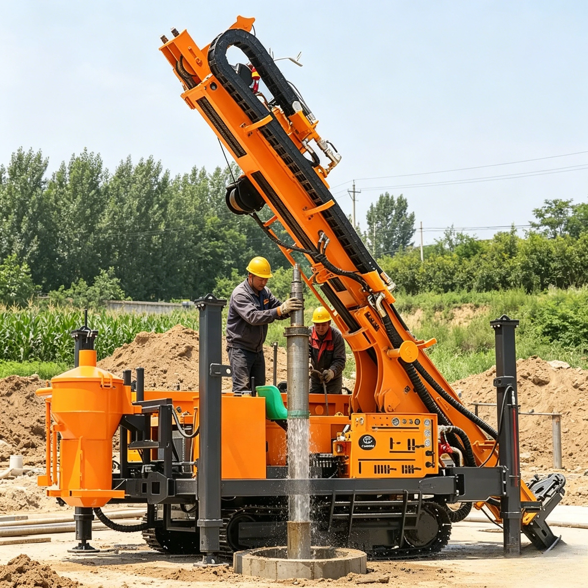 Air Reverse Circulation Drilling Rig Dust Collector Drilling Machine Quarry Ore and Rock Sampling Non Polluting Sampling Custom