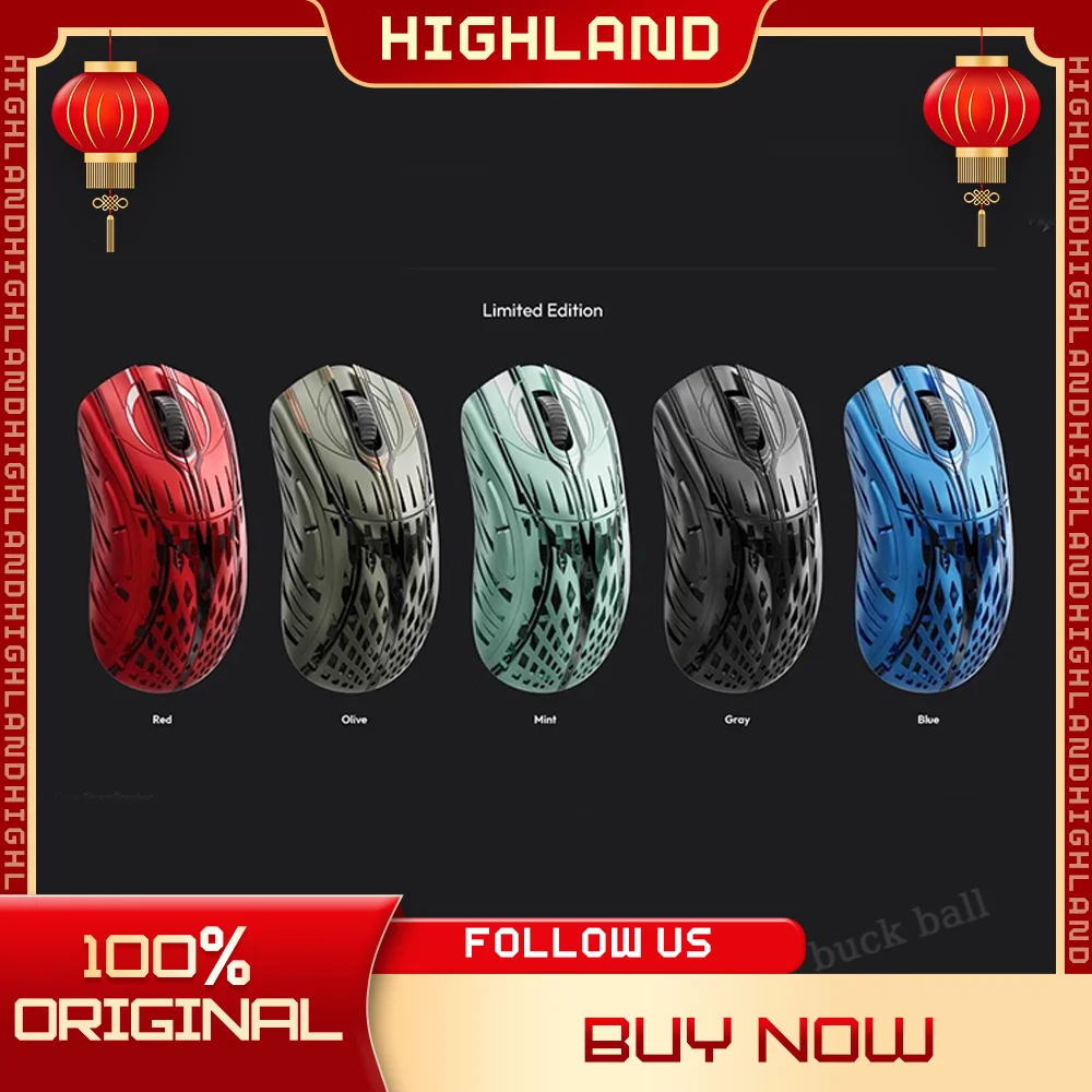 

BLG Pwnage Stormbreaker 2 Mode Gamer Mouse Lightweight Design USB 2.4G Wireless Mouse 26000DPI Adjustable Gaming Mice Win Gifts