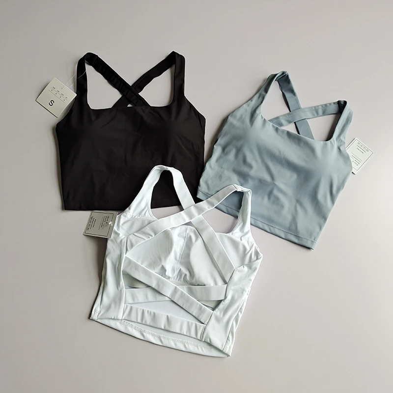 Nahtloser Sport-BH, sexy Yoga-Fitness-Top, Sport-Laufunterwäsche, Push-Up-BH, Sportbekleidung, Bralette für Damen – Detail 1