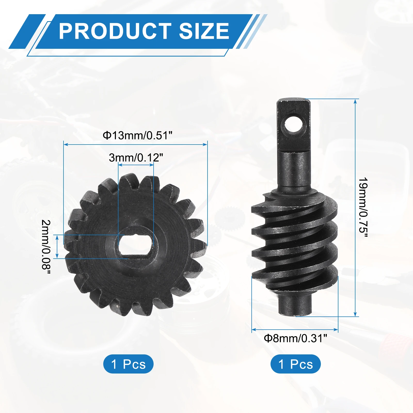 1/2Set Hardened Steel Axle Differentials Gear 12T 13T 14T 16T 18T Steel Gear Upgrade Parts for RC Vehicles Truck Drift Car Part