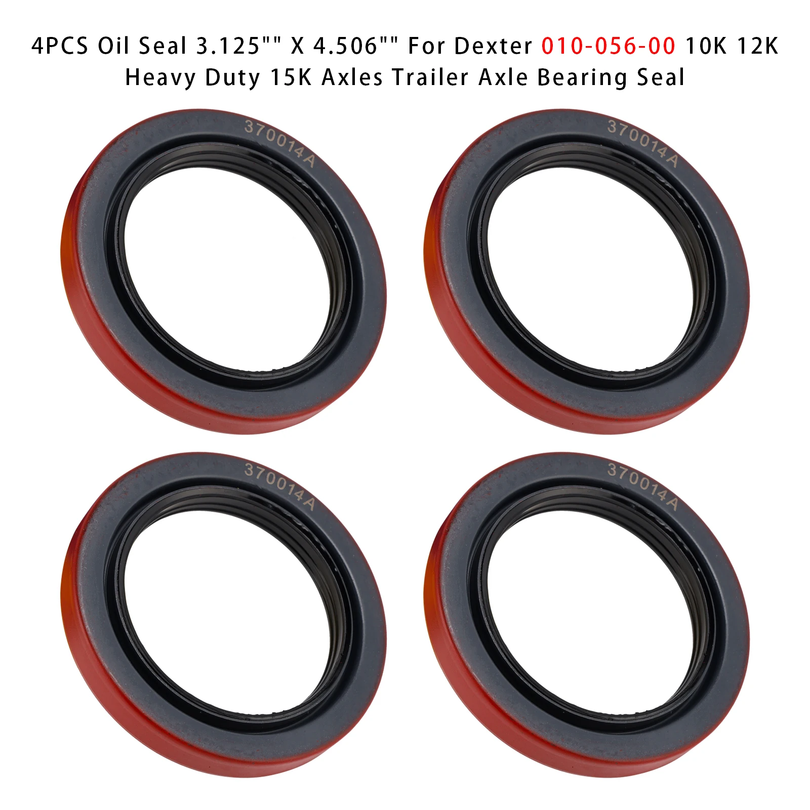 

4 шт. сальник 3,125 x 4,506 дюйма для Dexter 010-056-00 10K 12K Heavy Duty 15K