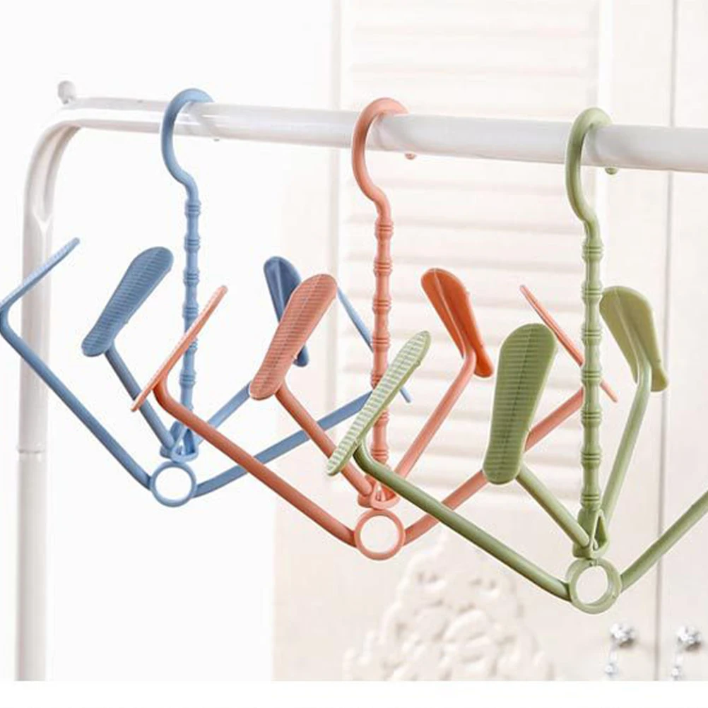 

5 Pcs Multifunctional Shoe Drying Rack Wind-resistant Dryer for Shoes Foldable Versatile Hanger
