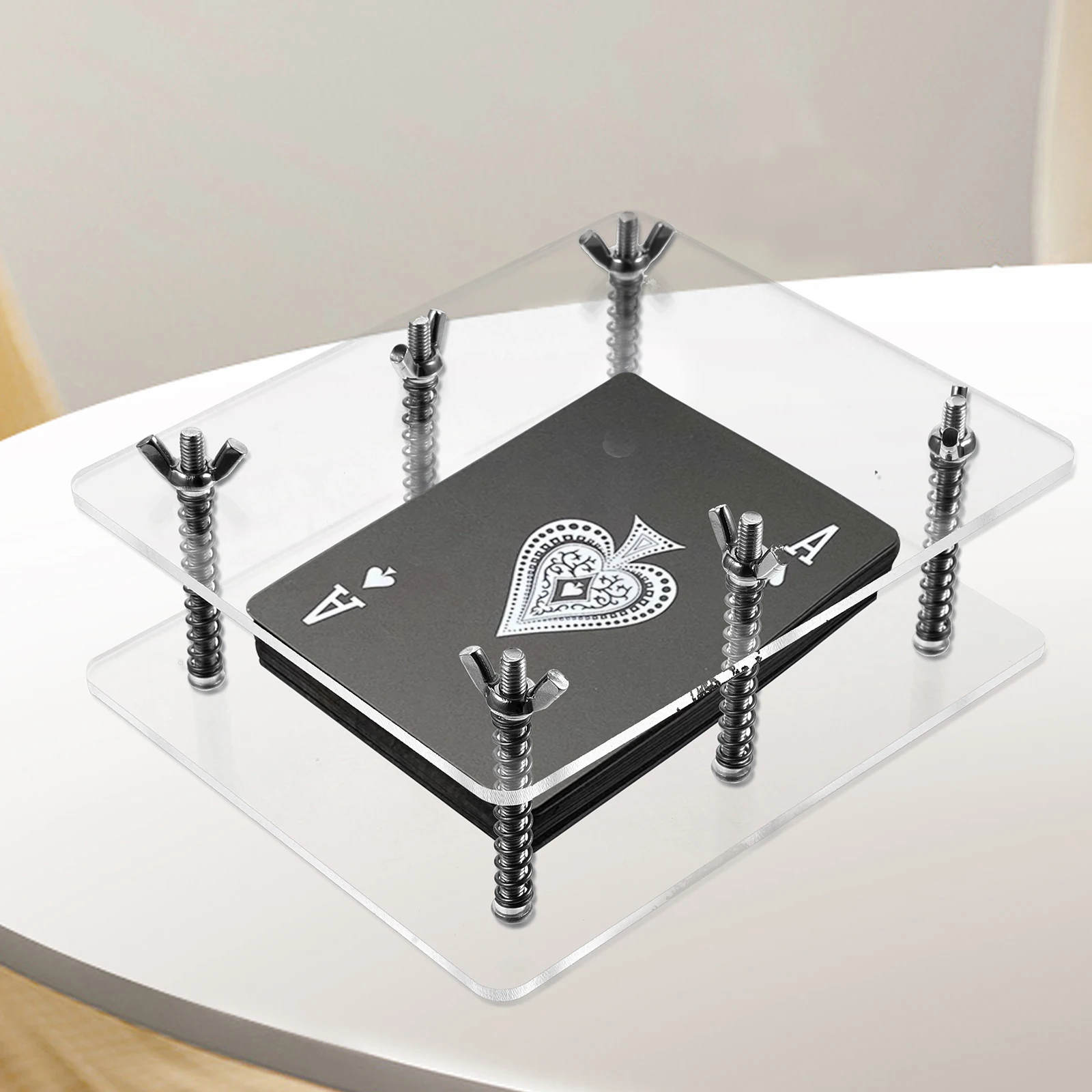 1 set Card Press Corrector Repairing Tool for Bent Cards Showcase Trading Card Bending Pressing Device Practical Storage