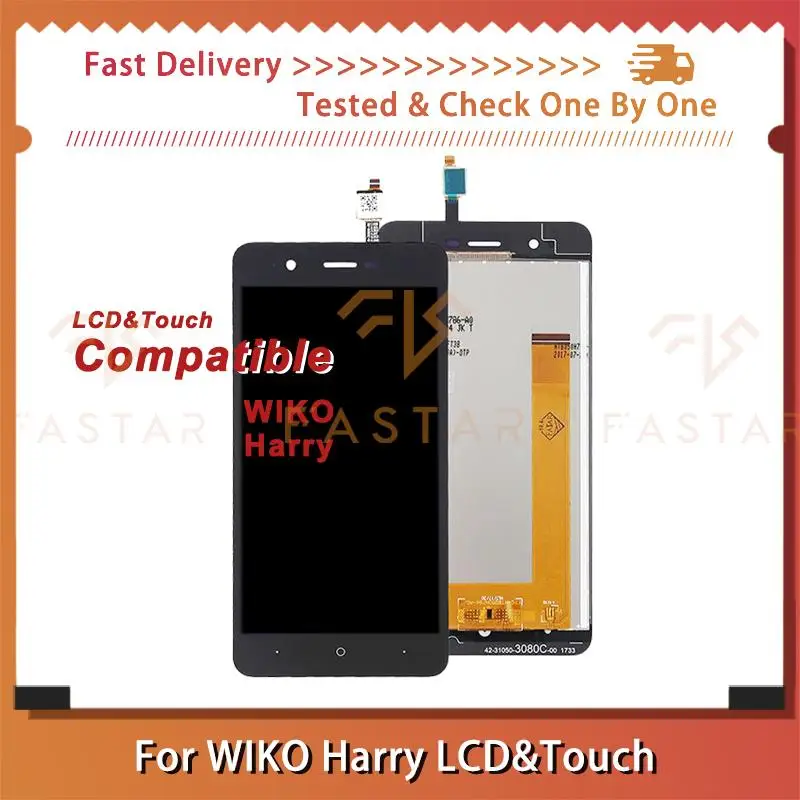 

5.0"Original For WIKO Harry Lanix 210 LCD Display Touch Digitizer Assembly Replace Repair mobile phone Screen Harry lcd