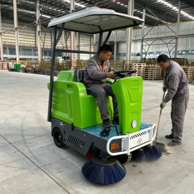 Road Sweeper Truck Vacuum Street Sweeping Vehicle Commercial Cleaning Truck Cleaning Floor Sweeper on the Road