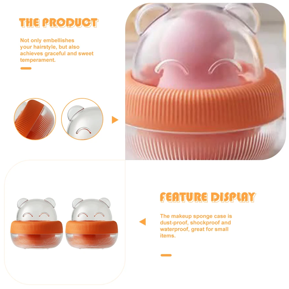

Makeup Sponge Holder Dust proof Waterproof Storage Box for Beauty Egg Sponges Accessories Travel Cotton Pads Rounds ganizer Case