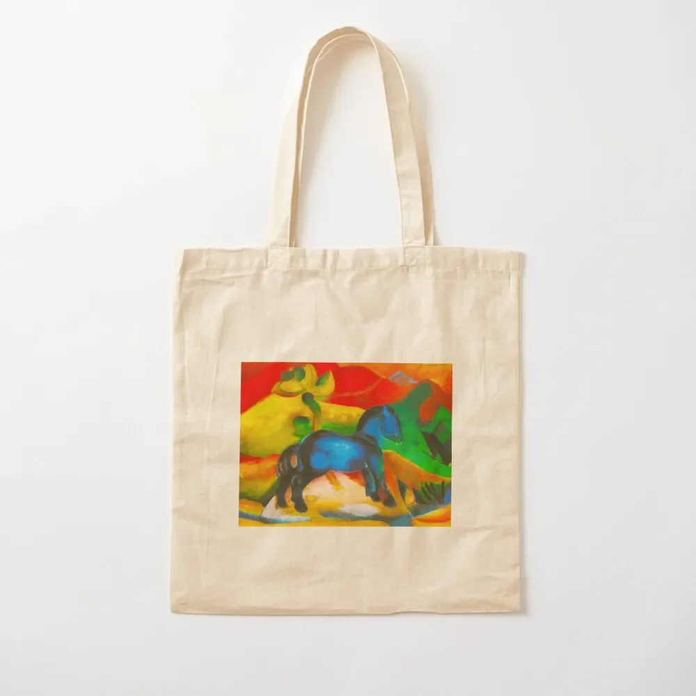 

FRANZ MARC HD - Little Blue Horse 1912 Tote Bag personalized tote canvas bags Tote Bag