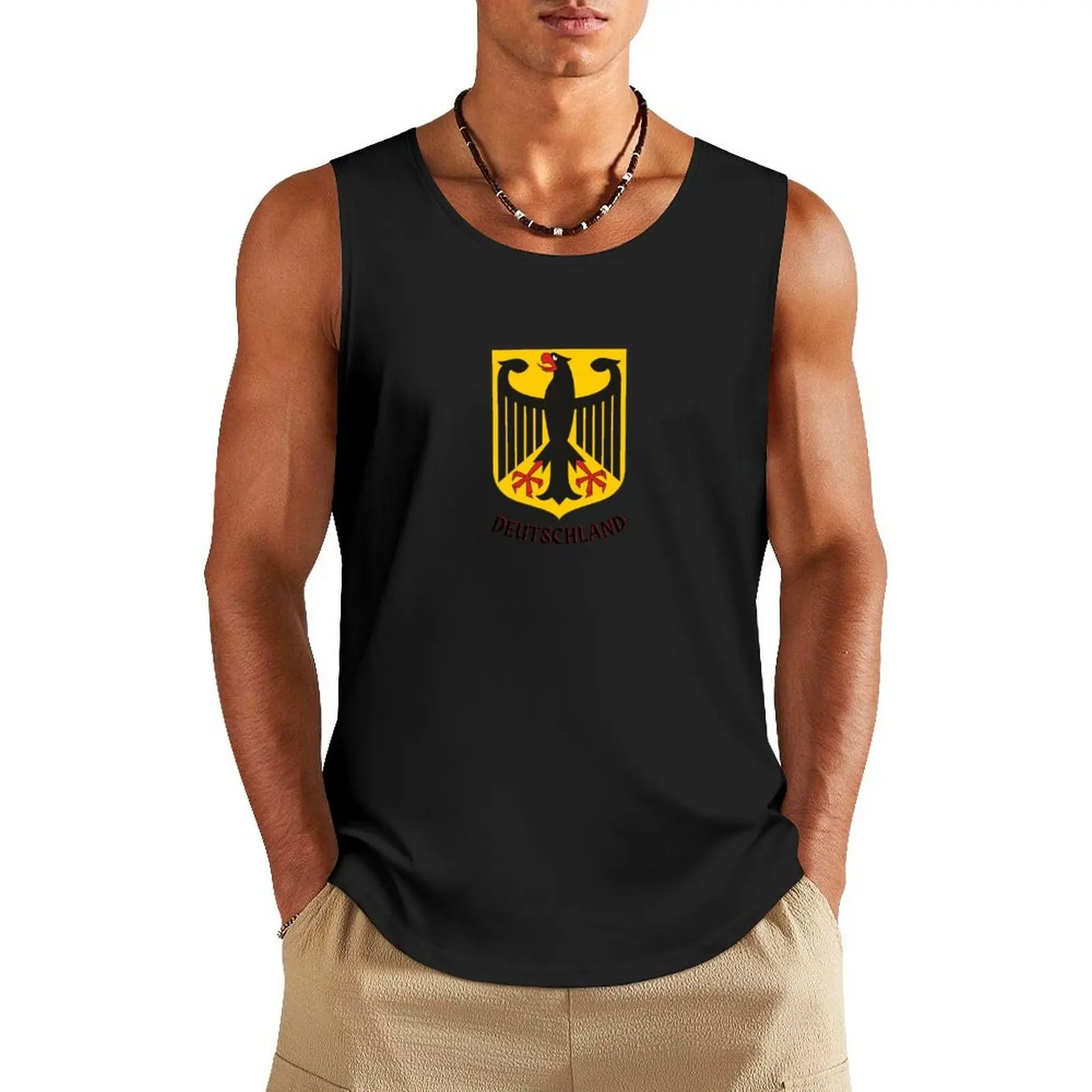 

deutschland Tank Top vest men t-shirts man summer sleeveless t-shirts for men