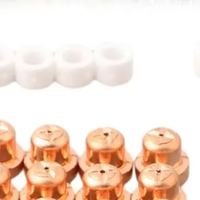 45Pcs For Plasma Cutter Consumables Kit Electrodes Nozzles Shield Cup For Vortex Ring For PT-31 LG-40 CUT40 For Cut50 For Torch