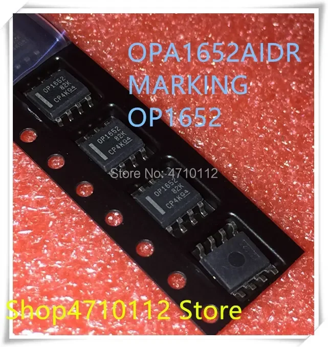 

НОВЫЙ 10 шт./лот OPA1652 OPA1652A OPA1652AIDR 1652 SOP-8 IC