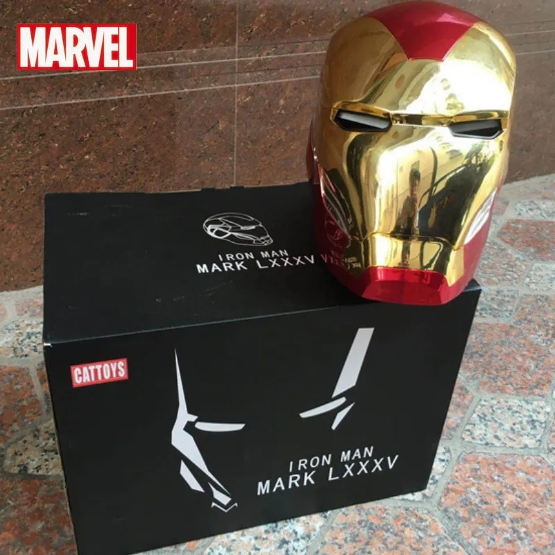 

1/1 Cosplay Marvel Super Hero Iron Man Mk85 Led Light Fully Automatic Helmet Mask Figure Model Collectible Adult Birthday Gifts