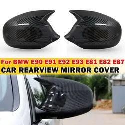 For BMW 1 3 Series E87 E88 E81 E82 E90 E91 E92 E93 Car Sticker Rearview Side Mirror Cover Wing Cap Exterior Door Case Trim