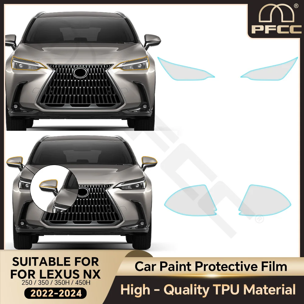 

PPF Headlight Film for Lexus NX 250 350 350H 450H 2022 2023 2024 Clear Pre Cut PPF Scratch Car Paint Protection Film Accessories